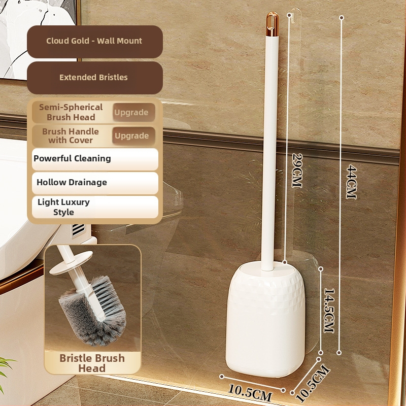 JOHJI Set četkica za WC s dugim držalom, bez bušenja, bez mrtvog kuta, plastično, Taizhou Zhejiang