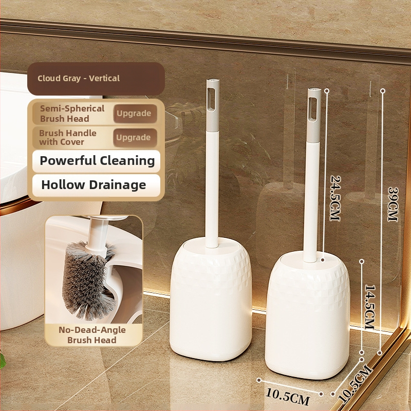 JOHJI Set četkica za WC s dugim držalom, bez bušenja, bez mrtvog kuta, plastično, Taizhou Zhejiang