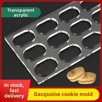 Akrylová forma na sušienky s nepravidelným tvarom pre DIY pečenie