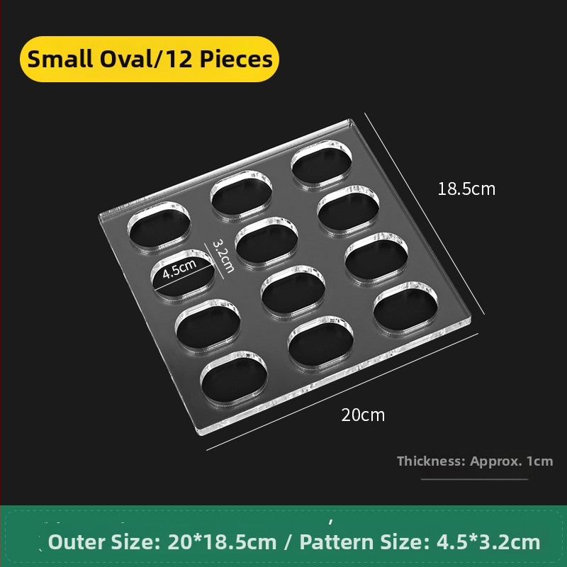 Akrylová forma na sušienky s nepravidelným tvarom pre DIY pečenie