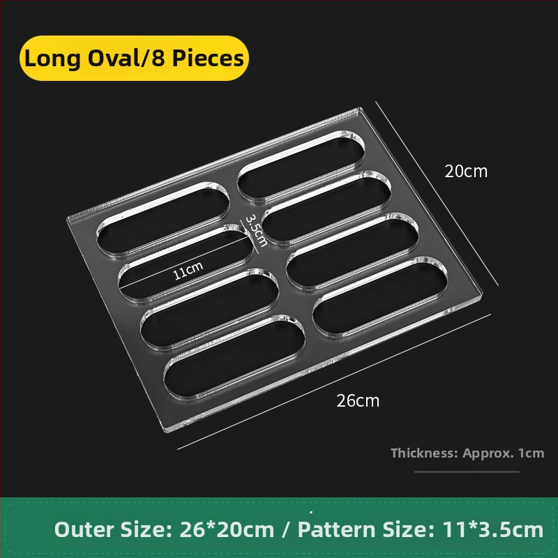 Akrylová forma na sušienky s nepravidelným tvarom pre DIY pečenie