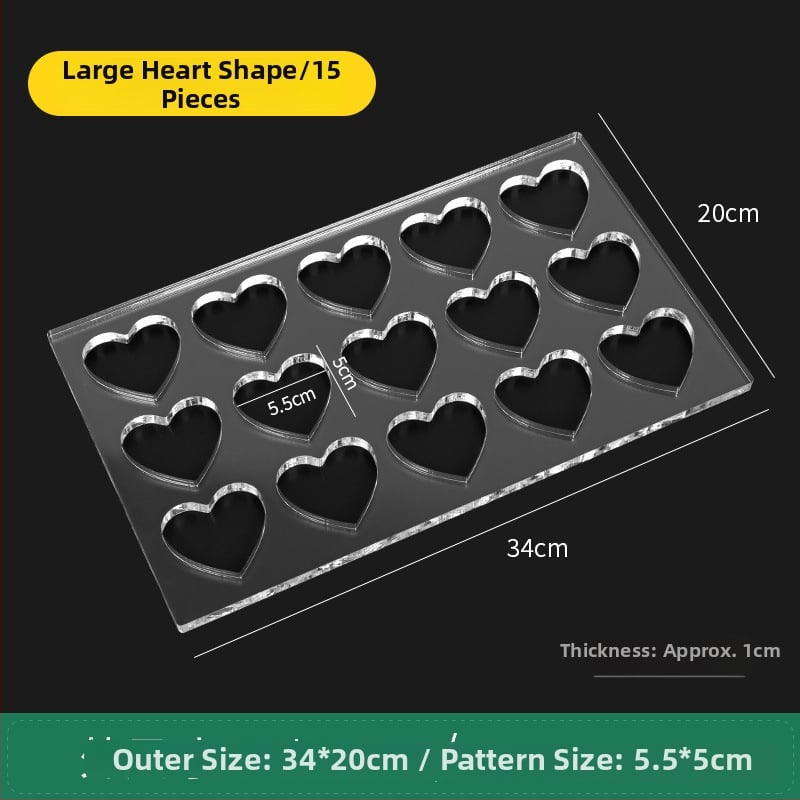 Akrylová forma na sušienky s nepravidelným tvarom pre DIY pečenie