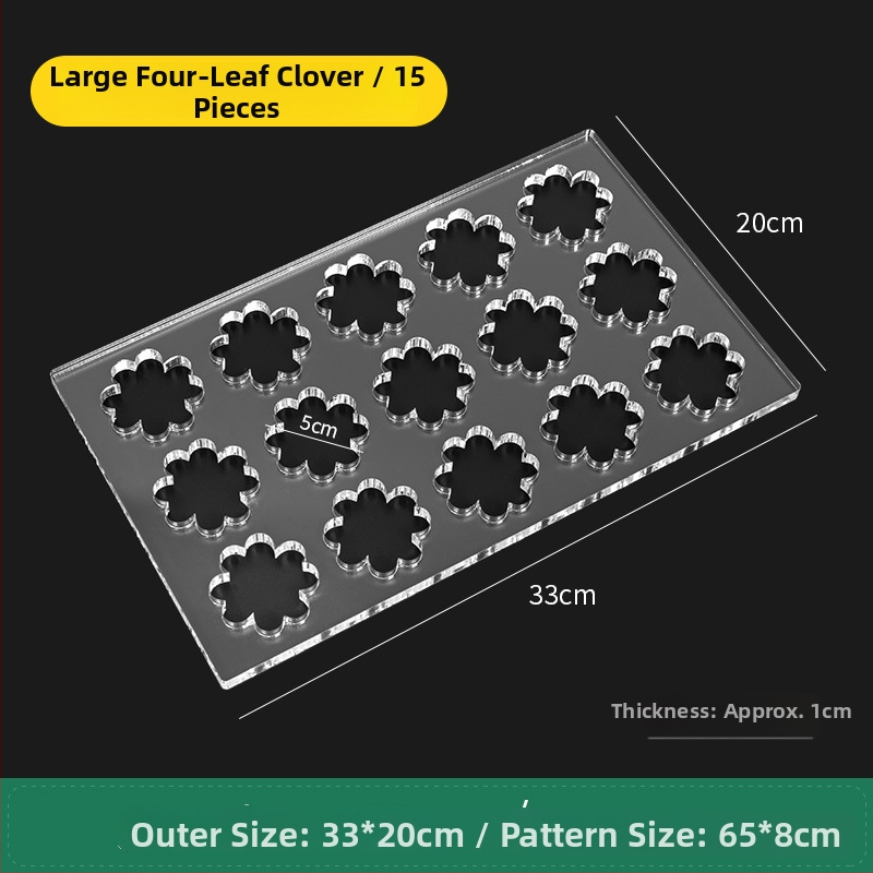 Akrylová forma na sušienky s nepravidelným tvarom pre DIY pečenie