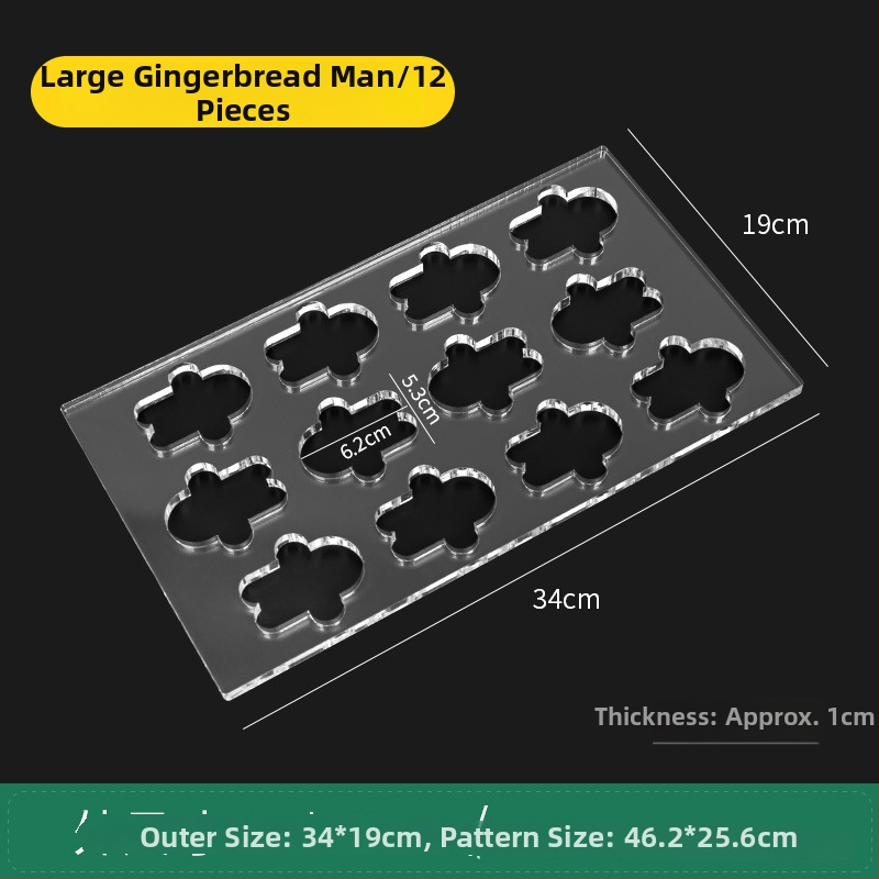 Akrylová forma na sušienky s nepravidelným tvarom pre DIY pečenie