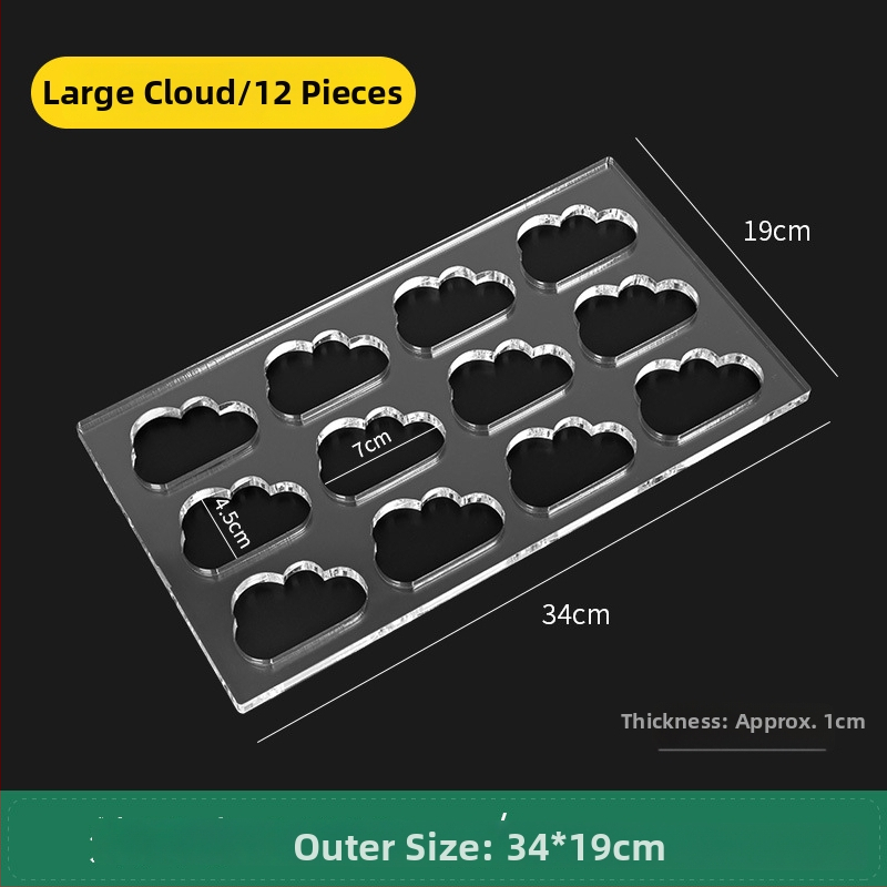 Akrylová forma na sušienky s nepravidelným tvarom pre DIY pečenie