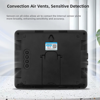 Монитор за качество на вътрешния въздух с температура, влажност, CO2, формалдехид и PM2.5