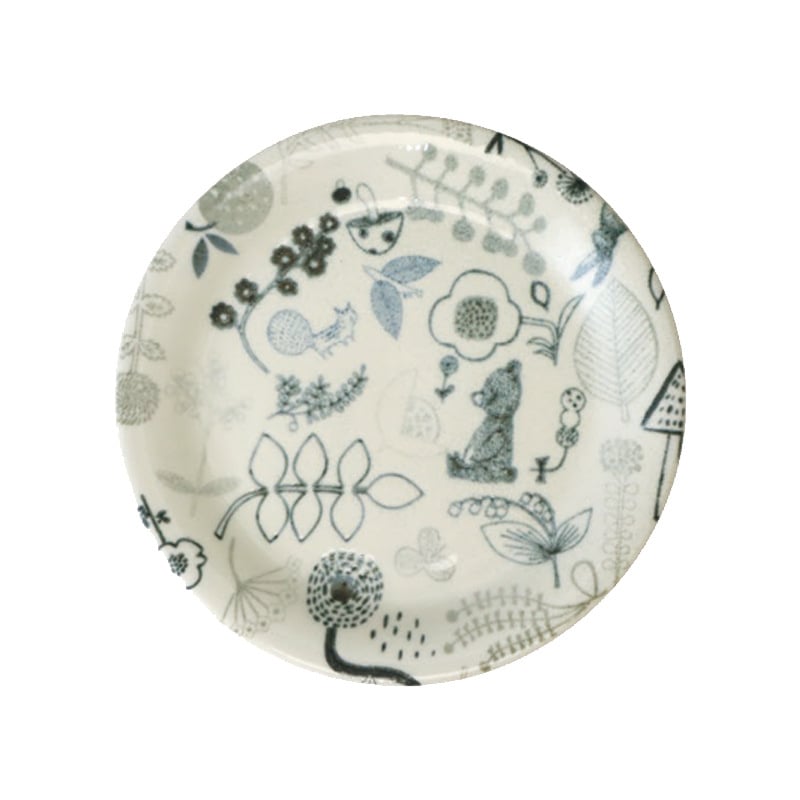 Porcelanska zdjelica s varijantnim podglazurnim uzorcima, okruglog oblika, pogodna za mikrovalnu