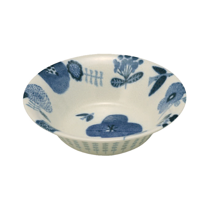 Porcelanska zdjelica s varijantnim podglazurnim uzorcima, okruglog oblika, pogodna za mikrovalnu