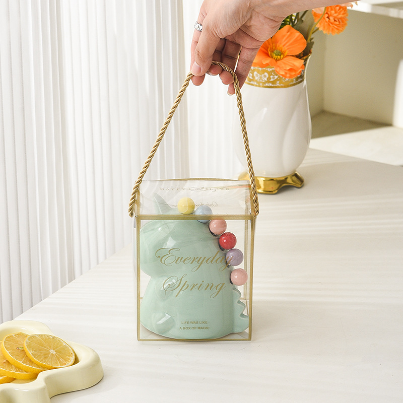 New meite Keramički set vilica za voće - Sladak karikaturistički stil, Karikatura uzorak, Prvoklasna kvaliteta