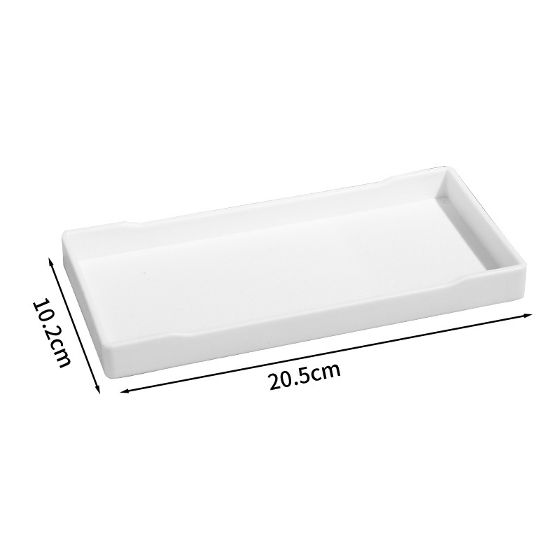 Set od šest stakala za ispiranje usta od borosilikatnog stakla, kružnog oblika, moderan minimalistički stil, otisak logotipa, prilagodljiv