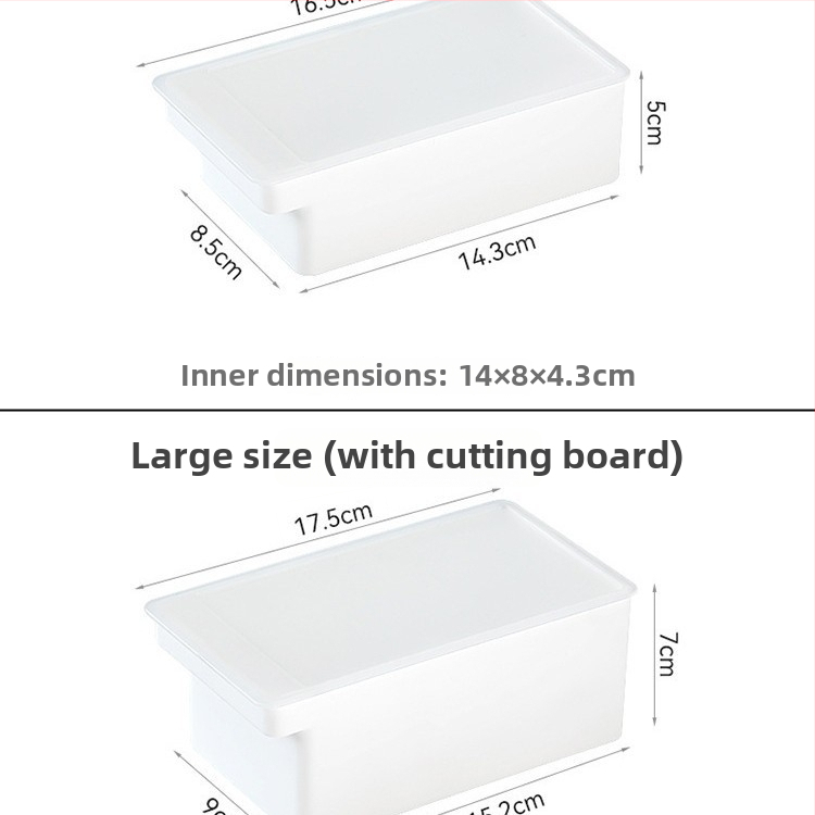 Box na krájanie a ukladanie masla s vekom, japonský štýl, kovové telo, zabudovaný krájač masla (Kov; Japonský štýl; Zabudovaný krájač masla)