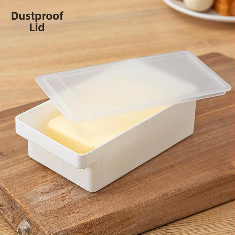 Box na krájanie a ukladanie masla s vekom, japonský štýl, kovové telo, zabudovaný krájač masla (Kov; Japonský štýl; Zabudovaný krájač masla)