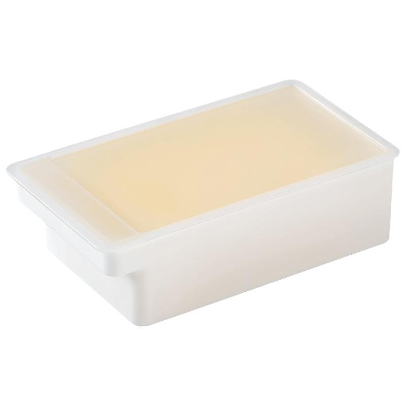 Кутия за нарязване и съхранение на масло с капак, японски стил, метална конструкция, с нож за масло (Метал; Японски стил; Нож за масло)