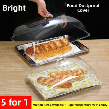 Plastični pladanj za užinu s poklopcem za izlaganje – proziran poklopac otporan na prašinu, novi kineski stil