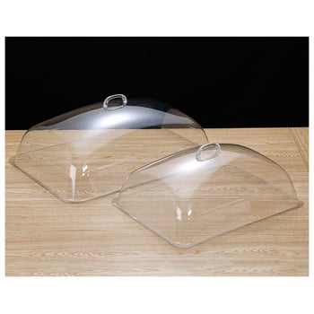 Plastični pladanj za užinu s poklopcem za izlaganje – proziran poklopac otporan na prašinu, novi kineski stil