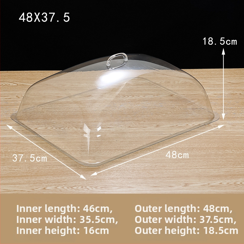 Plastični pladanj za užinu s poklopcem za izlaganje – proziran poklopac otporan na prašinu, novi kineski stil