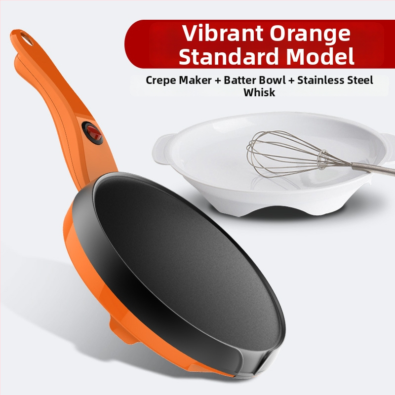 Elektrická panvica na palacinky a jarné rolky, kompaktný vaflový pan, 600W, jednostranné vykurovanie, mechanické ovládanie