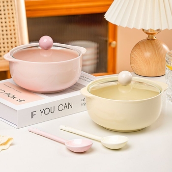 Keramička zdjela s jednostavnim stilom, nije prikladna za mikrovalnu pećnicu, bez logotipa, idealan poslovni dar