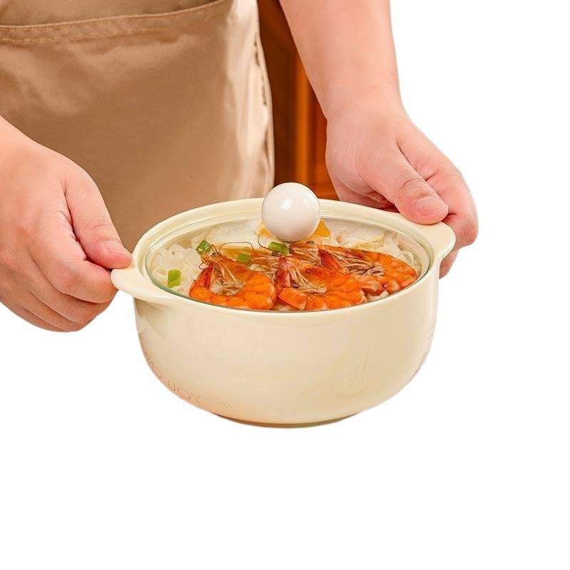 Keramička zdjela s jednostavnim stilom, nije prikladna za mikrovalnu pećnicu, bez logotipa, idealan poslovni dar