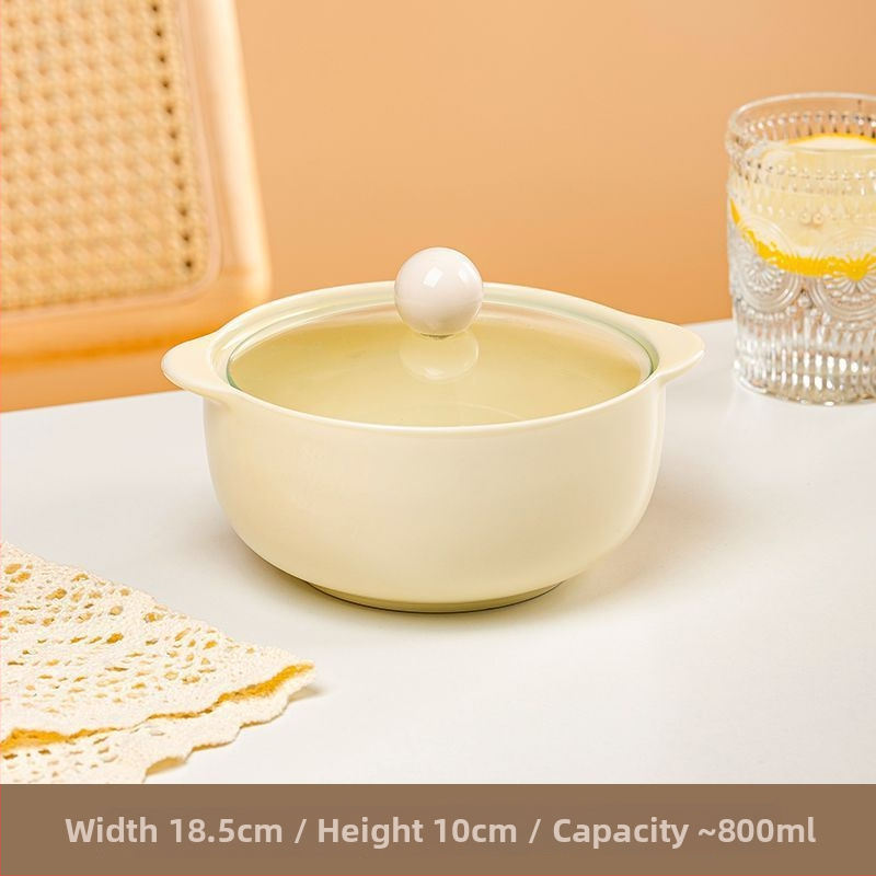 Keramička zdjela s jednostavnim stilom, nije prikladna za mikrovalnu pećnicu, bez logotipa, idealan poslovni dar