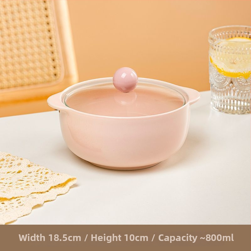 Keramička zdjela s jednostavnim stilom, nije prikladna za mikrovalnu pećnicu, bez logotipa, idealan poslovni dar