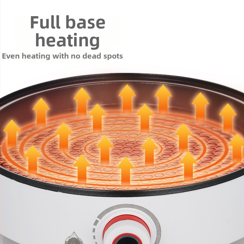 Električni gril tiganj s non-stick površinom bez dima, model ZA-218B, 1000W, 110–220V, grijanje s jedne strane