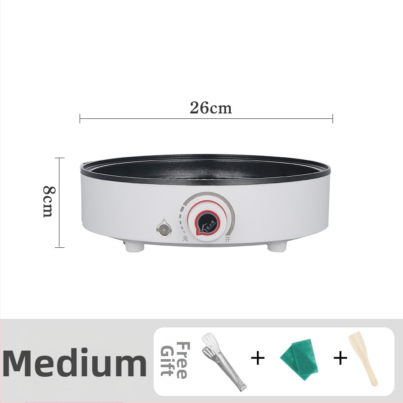 Električni gril tiganj s non-stick površinom bez dima, model ZA-218B, 1000W, 110–220V, grijanje s jedne strane