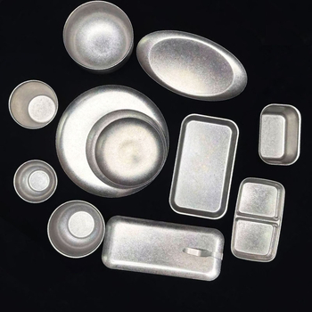 Set posuđa od 304 nehrđajućeg čelika — retro snježna pahulja industrijskog stila; zdjele i tanjuri, zdjele za rižu, juhe, posude za umake; moderna jednostavnost; mogućnost loga