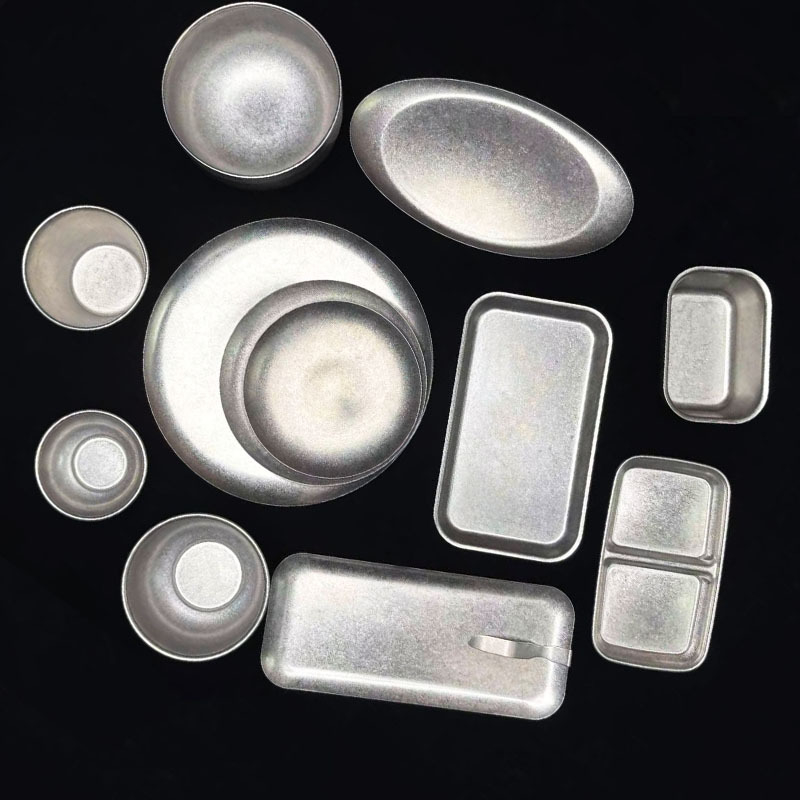 Set posuđa od 304 nehrđajućeg čelika — retro snježna pahulja industrijskog stila; zdjele i tanjuri, zdjele za rižu, juhe, posude za umake; moderna jednostavnost; mogućnost loga