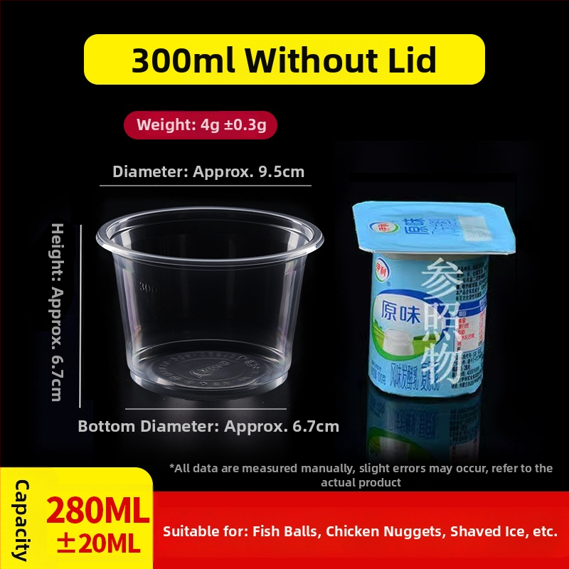 Еднократна пластмасова купа, кръгла форма, опаковка 300/600 броя, срок на годност 5 години