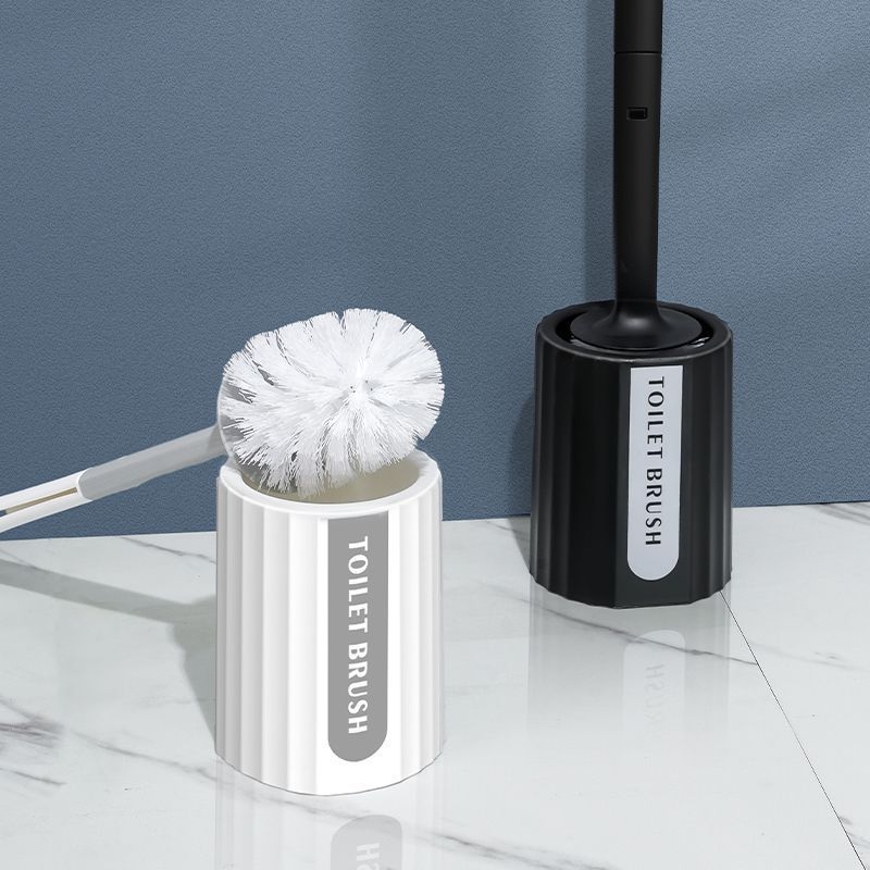 Set de perii pentru toaletă cu cap rotund și mâner lung, bază inclusă; Marcă Wood ding ding; Material Plastic; Origine Chongqing; Greutate 225 g