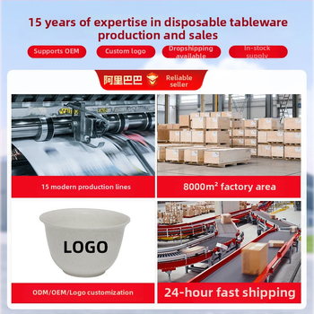 Jednorazová misa z ryžovej šupky, potravinárska plastová, hrubšia, odolná voči vysokým teplotám, 350 ml