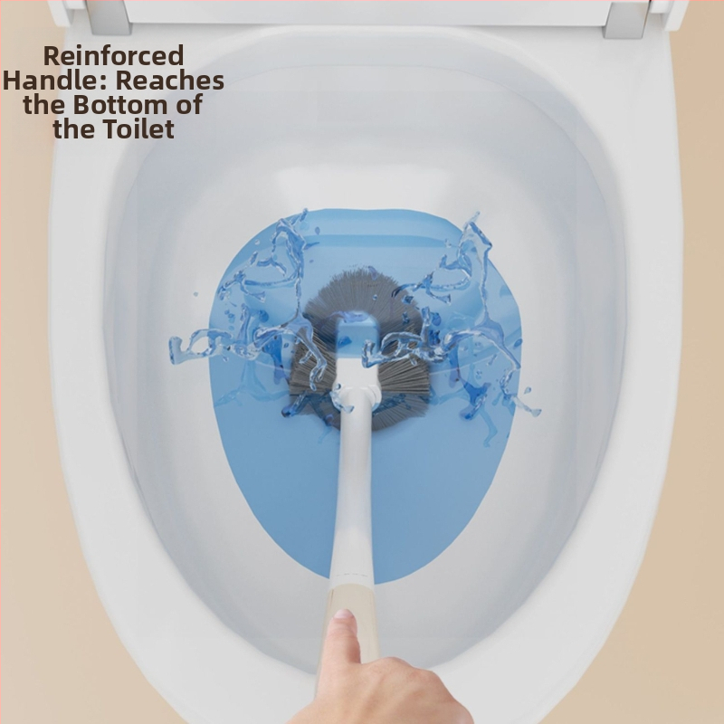 Set četke za WC s dugom drškom i mekanim čekinjama, plastična konstrukcija