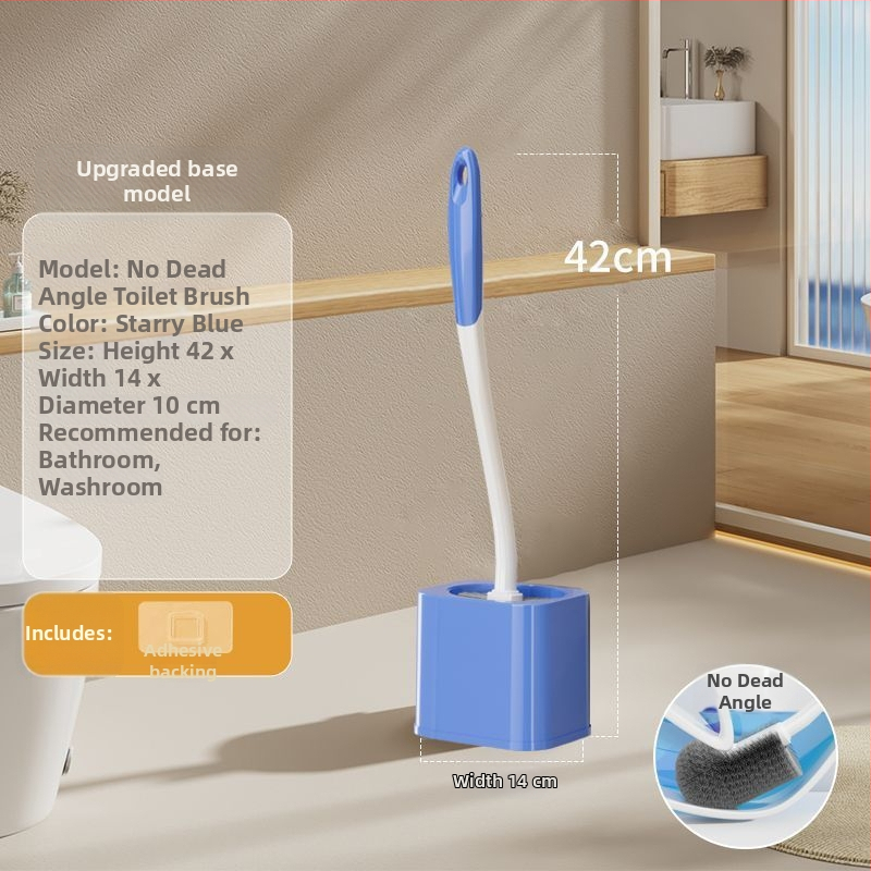 Set četke za WC s dugom drškom i mekanim čekinjama, plastična konstrukcija