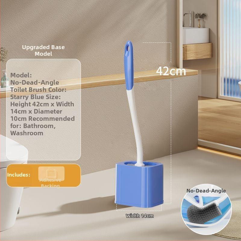 Set četke za WC s dugom drškom i mekanim čekinjama, plastična konstrukcija