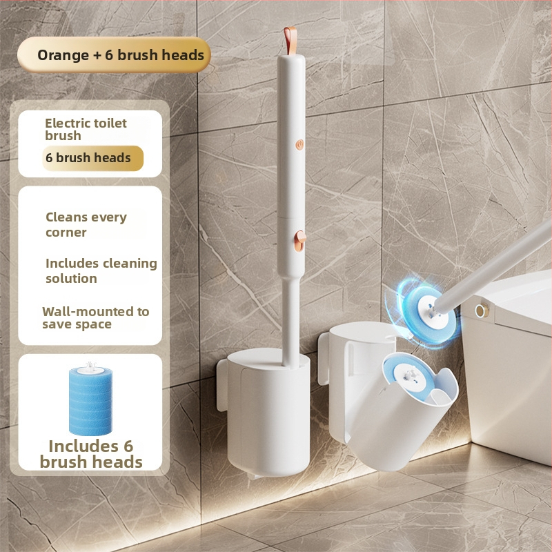 Električna četka za WC, zidna, jednokratna s mogućnošću zamjene glave, plastika, 600 g