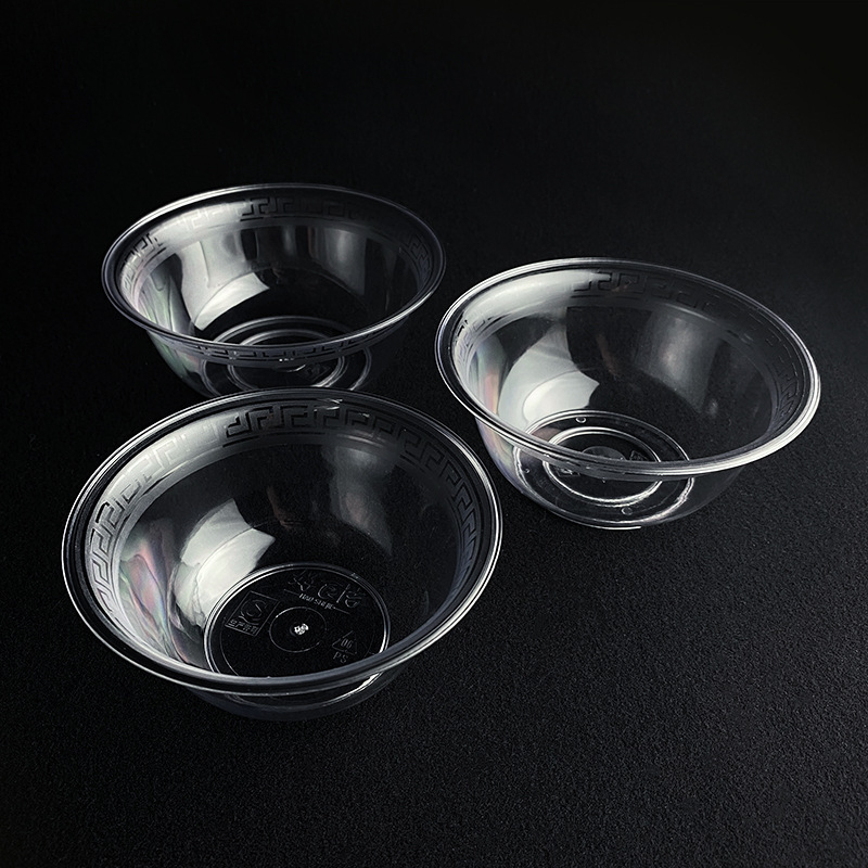 Egyszer használatos tál Li shen, vastagított műanyag, körülbelül 300 ml, 20 darabos csomag