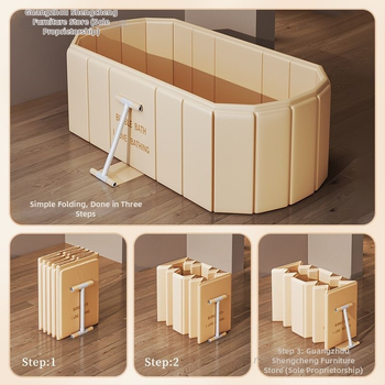 Cadă de baie pliabilă pentru adulți, cadă de baie îngroșată, baie cu aburi pentru întregul corp