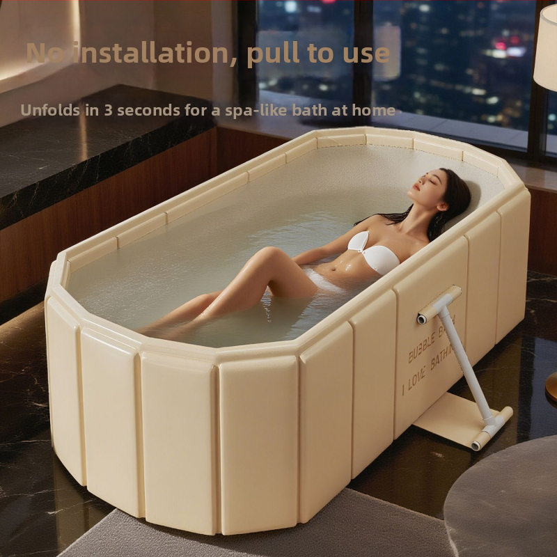 Cadă de baie pliabilă pentru adulți, cadă de baie îngroșată, baie cu aburi pentru întregul corp