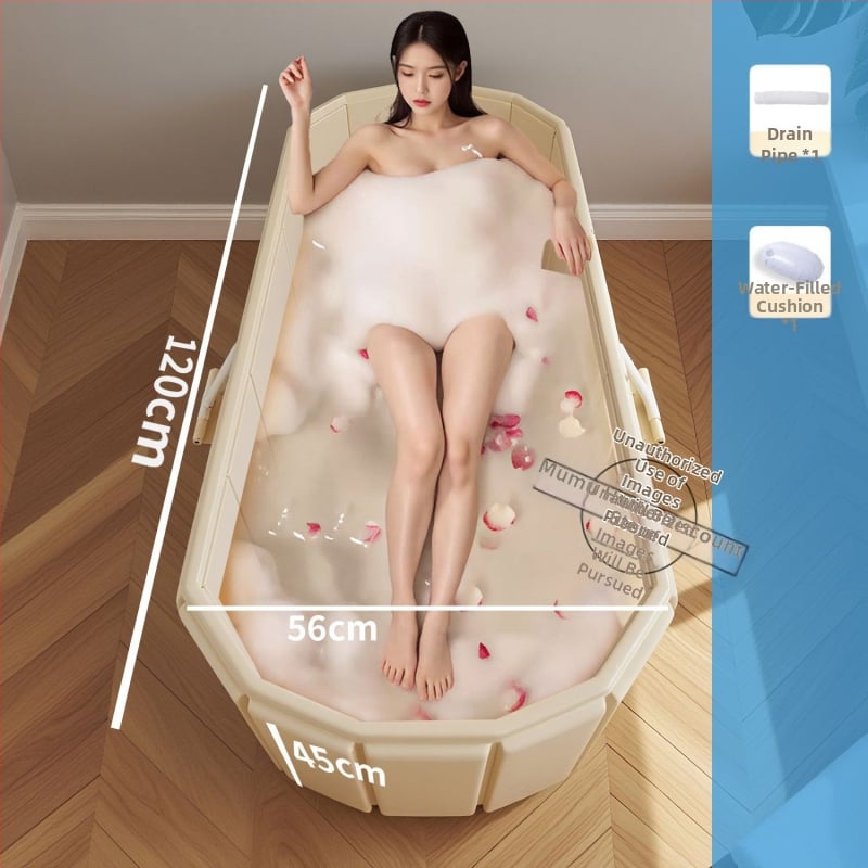 Cadă de baie pliabilă pentru adulți, cadă de baie îngroșată, baie cu aburi pentru întregul corp