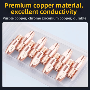 36KD vodivá tryska z chróm-zirkónového medi, európskeho štýlu pre zváranie s ochranou plynom, príslušenstvo k zváračke s pištoľou, pre hliníkový drôt