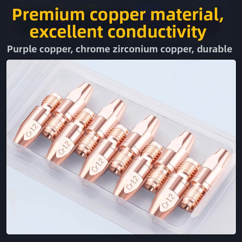 36KD vodivá tryska z chróm-zirkónového medi, európskeho štýlu pre zváranie s ochranou plynom, príslušenstvo k zváračke s pištoľou, pre hliníkový drôt