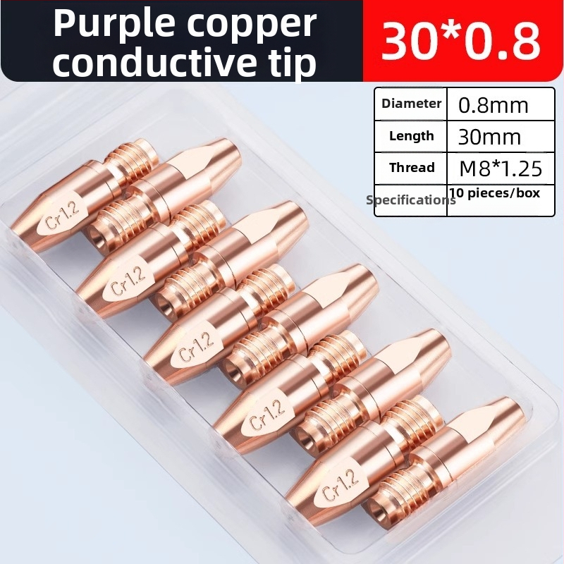 36KD vodivá tryska z chróm-zirkónového medi, európskeho štýlu pre zváranie s ochranou plynom, príslušenstvo k zváračke s pištoľou, pre hliníkový drôt