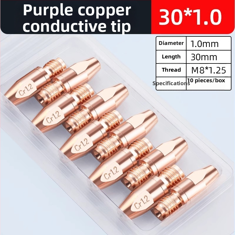 36KD vodivá tryska z chróm-zirkónového medi, európskeho štýlu pre zváranie s ochranou plynom, príslušenstvo k zváračke s pištoľou, pre hliníkový drôt