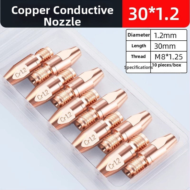 36KD vodivá tryska z chróm-zirkónového medi, európskeho štýlu pre zváranie s ochranou plynom, príslušenstvo k zváračke s pištoľou, pre hliníkový drôt