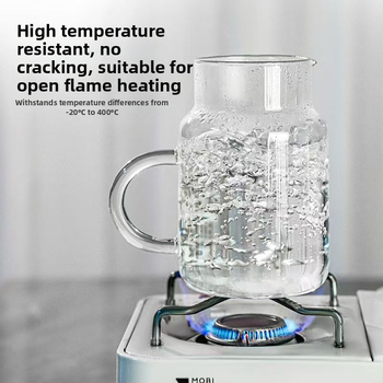 Sada sklenených pohárov na studenú vodu pre jednu osobu — sklo s vysokým borosilikátom, odolné voči výbuchom, teplotne odolné, veľká kapacita