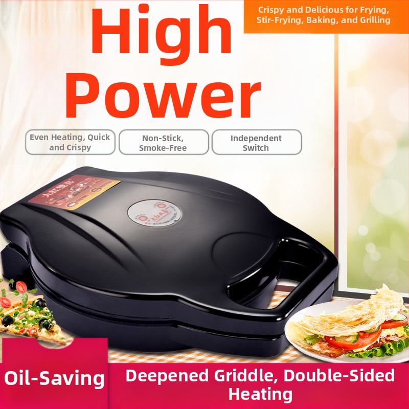 Elektrická panvica na palacinky s dvojstranným ohrevom, priemer 28–32 cm, výkon 1200–1500 W, ovládanie tlačidlami