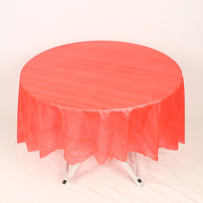 Kružni PE plastični stolnjak, biološki razgradiv, vodootporan, debljina 0,1 mm