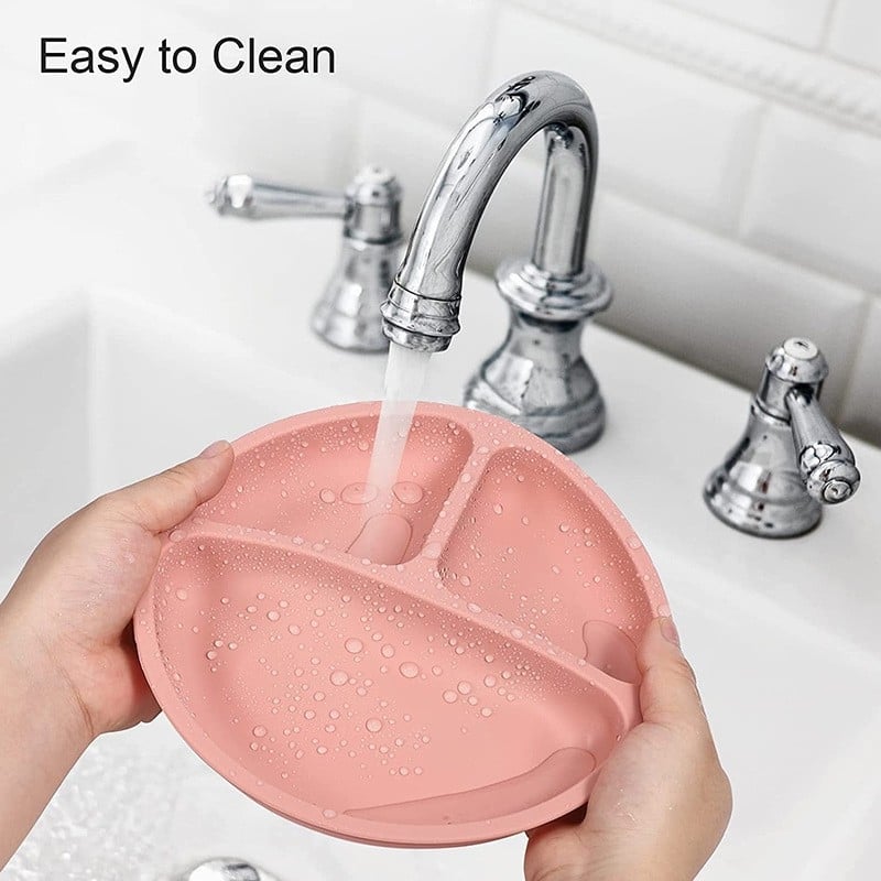 Σετ σιλικόνης για παιδιά — πιάτο από σιλικόνη (κωδικός προϊόντος: Silicone dinner plate), από 6 μηνών, απλός σχεδιασμός