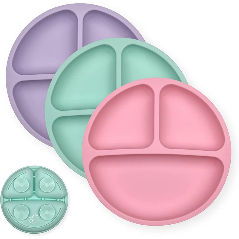 Σετ σιλικόνης για παιδιά — πιάτο από σιλικόνη (κωδικός προϊόντος: Silicone dinner plate), από 6 μηνών, απλός σχεδιασμός